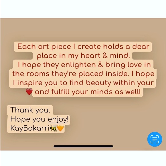 Original Canvas Art, Acrylic & Oil, “Mindful K”, Size 16x20 canvas - Picture 4 of 4